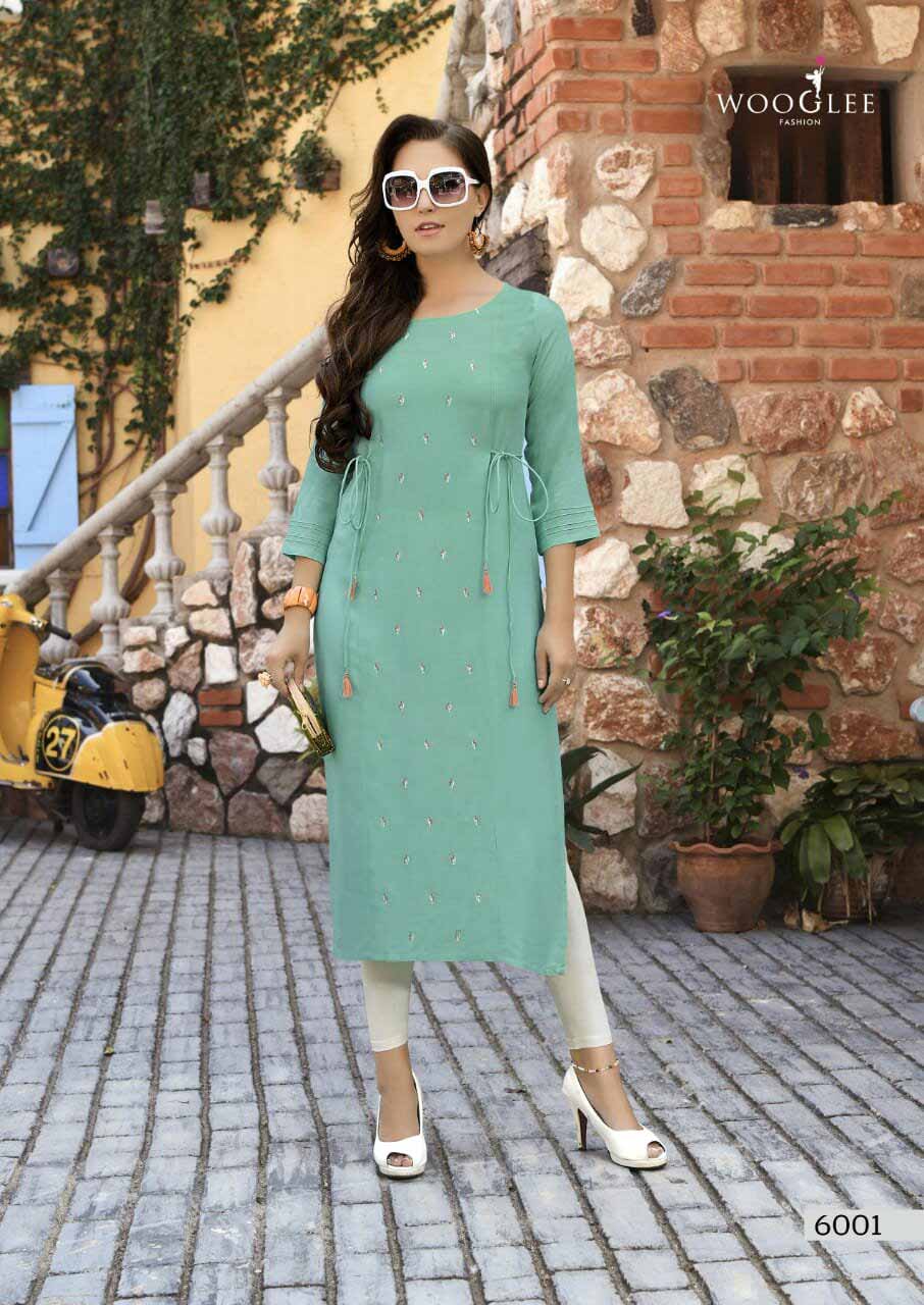 Tim Tim Rayon Embroidery Kurti Catalog Tim Tim Rayon Embroidery Kurti Catalog